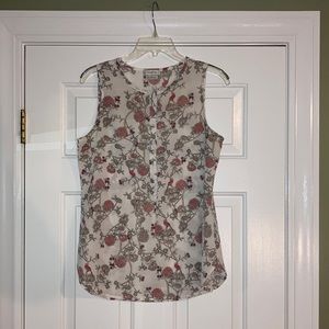 VanHeusen Floral Print Shell